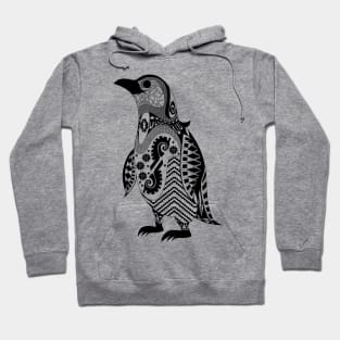 the magical penguin in ecopop mexican patterns art Hoodie